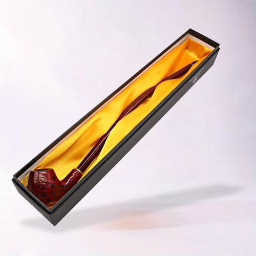 Gentleman Pipe – Lång svart rökpipa